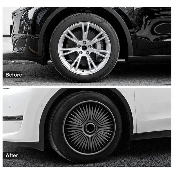 Tesla Model Y Full Wrap 19" Hubcap Wheel Protectors