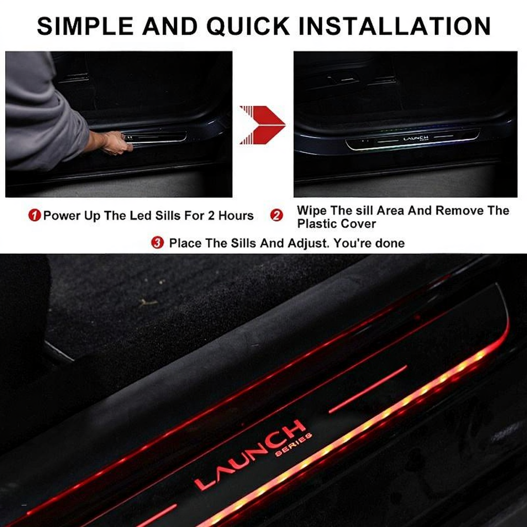 Tesla Model Y Juniper LED Illuminated Door Sill Strip