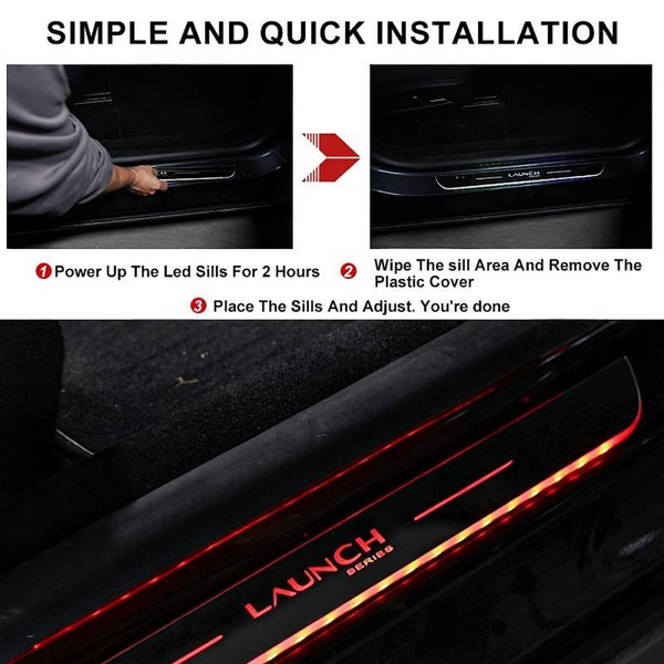 Tesla Model Y Juniper LED Illuminated Door Sill Strip