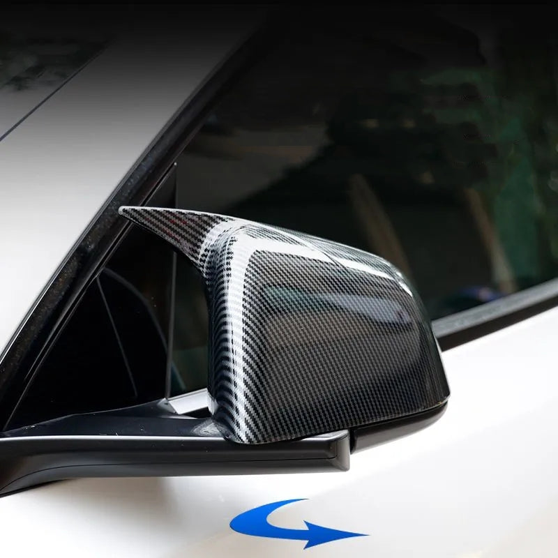 Tesla Model Y Mirror Cover in the Shape of a Bullhorn（2019-2024）