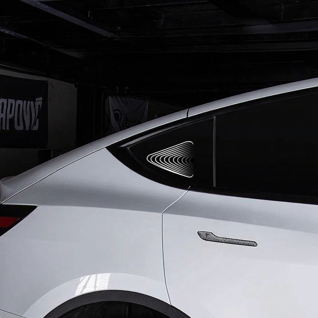 Tesla Model 3/Y/3 Highland Triangle Window Ambient Lighting (2 PCS)