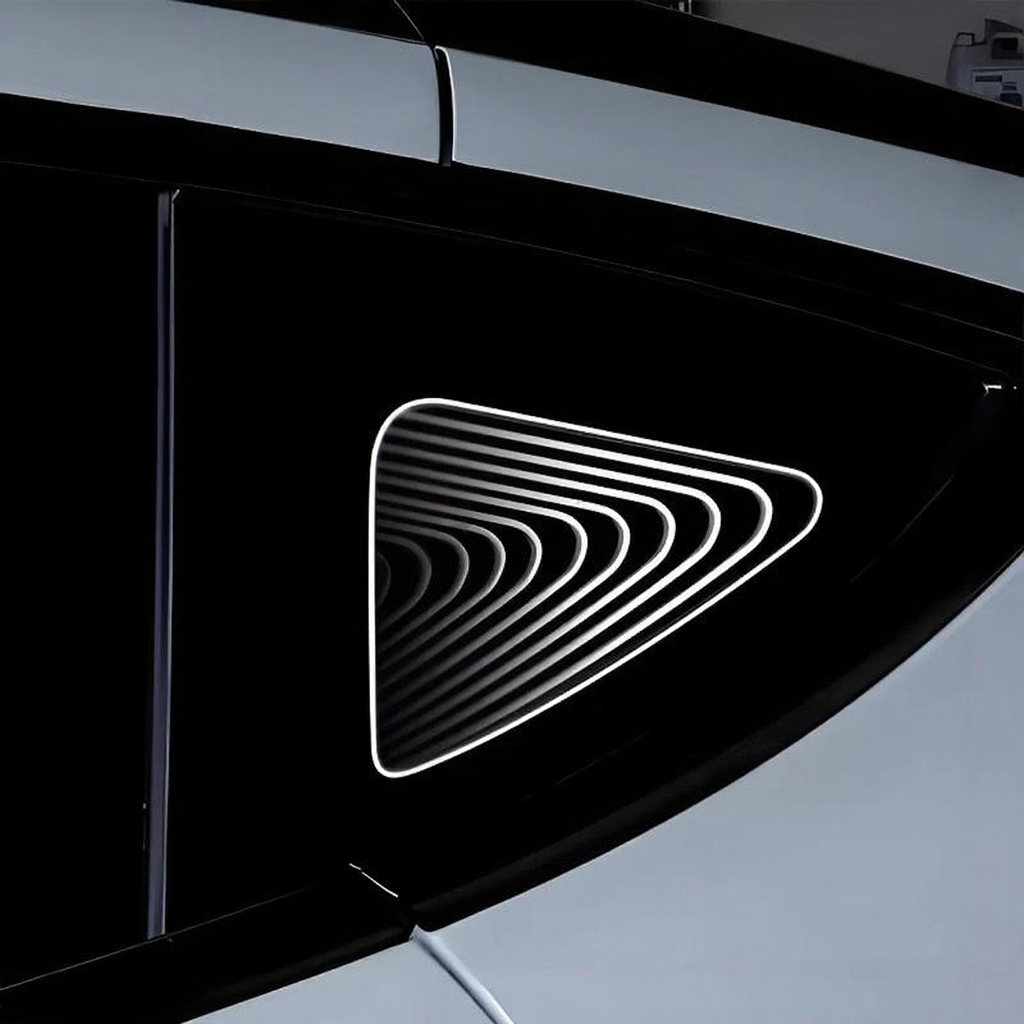 Tesla Model 3/Y/3 Highland Triangle Window Ambient Lighting (2 PCS)