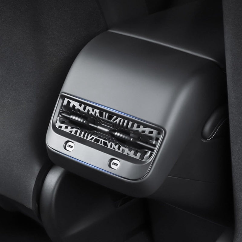 Tesla Model Y/3 Highland Rear Seat Vent Cover Frame and Under Seat Outlet Cover
