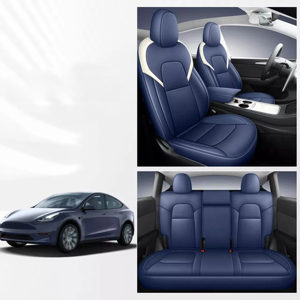 Luxury Comfort Premium Tesla Seat Covers For Tesla Model Y (2017-2024)