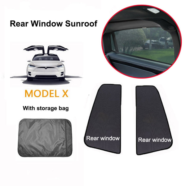 Tesla Model X Windshield Sunshade Front and Rear Sunroof（6pcs Full sunroof）