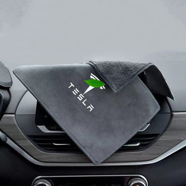 2Pcs Tesla Multipurpose Coral Fleece Towel