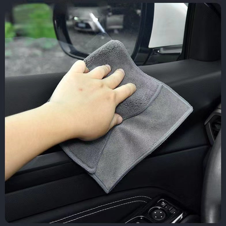 2Pcs Tesla Multipurpose Coral Fleece Towel