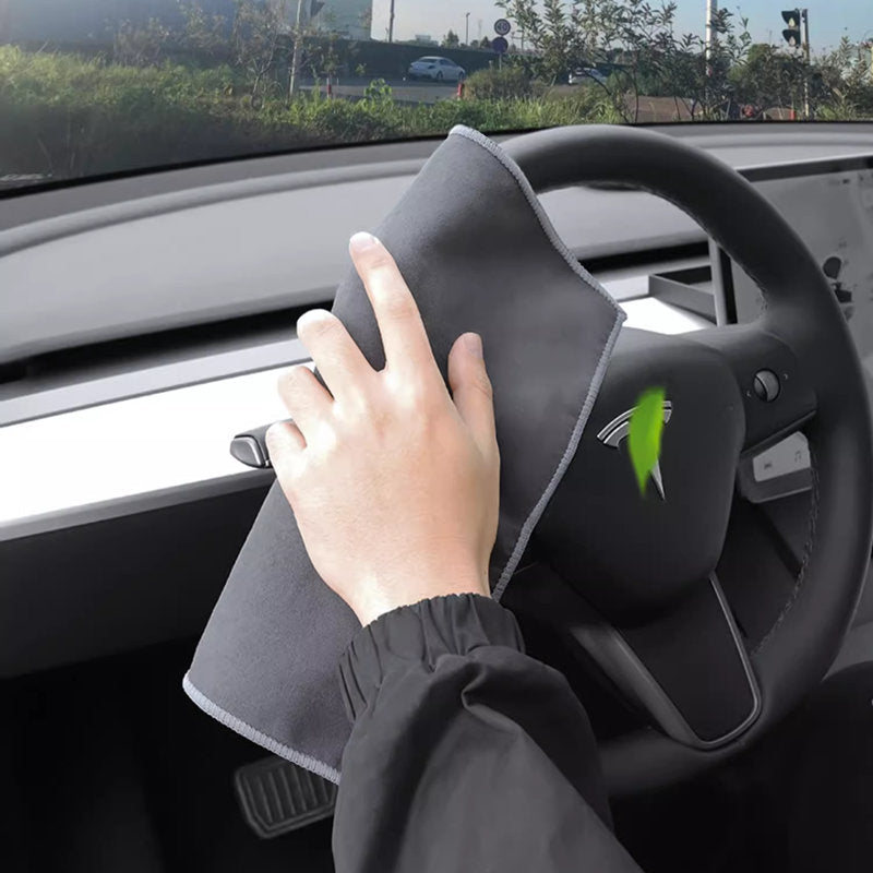 2Pcs Tesla Multipurpose Coral Fleece Towel