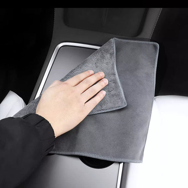 2Pcs Tesla Multipurpose Coral Fleece Towel