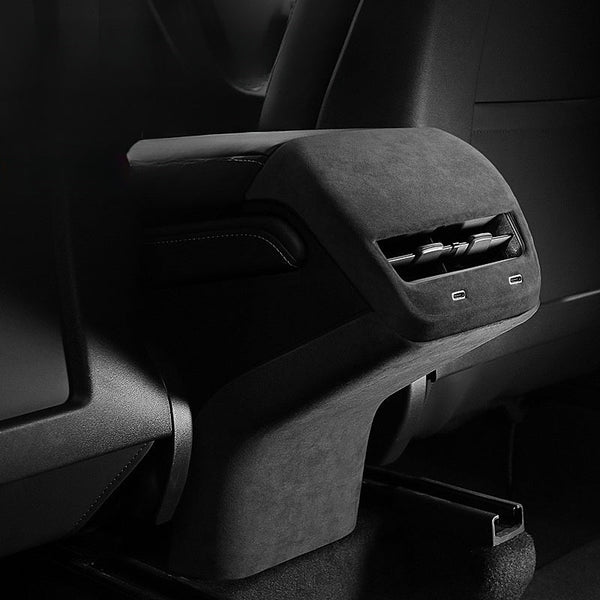 Tesla Model 3/Y Alcantara Rear Air Vent Kick Proof Trim Cover