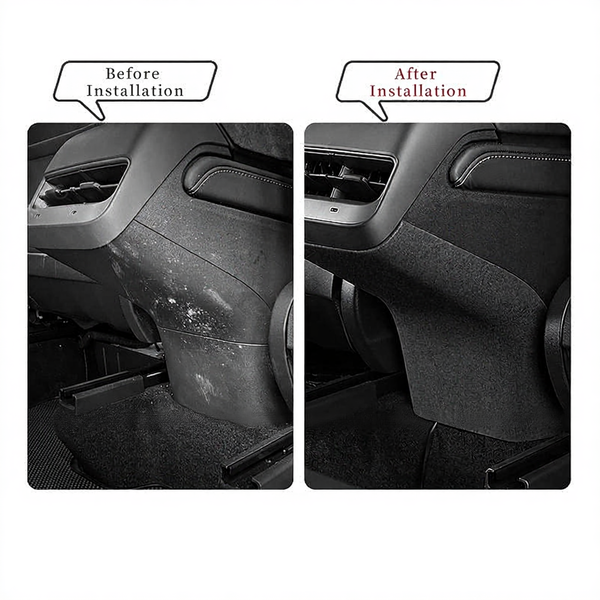 Tesla Model 3/Y Alcantara Rear Air Vent Kick Proof Trim Cover
