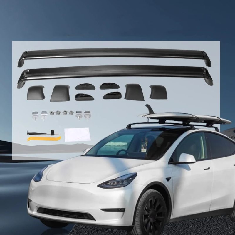 Anti-Theft Lock Equipped Tesla Model 3/Y Roof Rack (Set of 2)