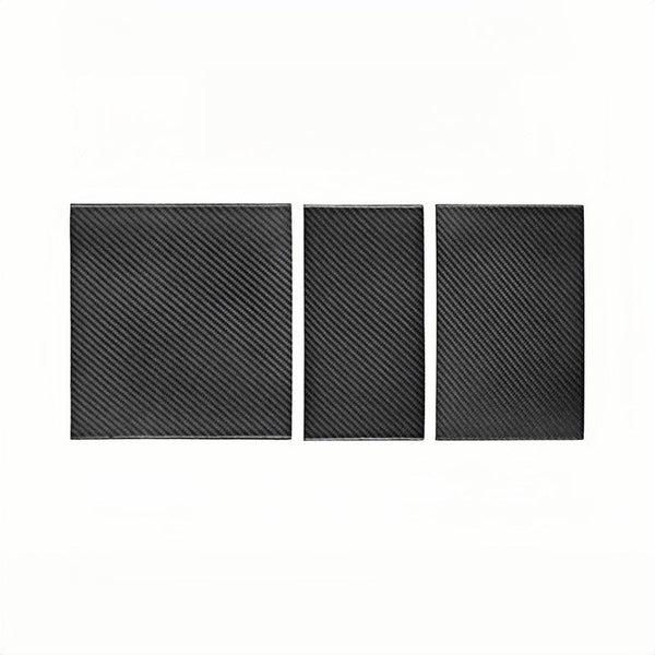 True Carbon Fiber Center Console Overlay for Tesla Model 3 Highland & Model Y Juniper  (3PCS)