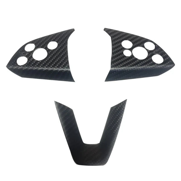 True Carbon Fiber Steering Wheel Patch for Tesla Model 3/Y