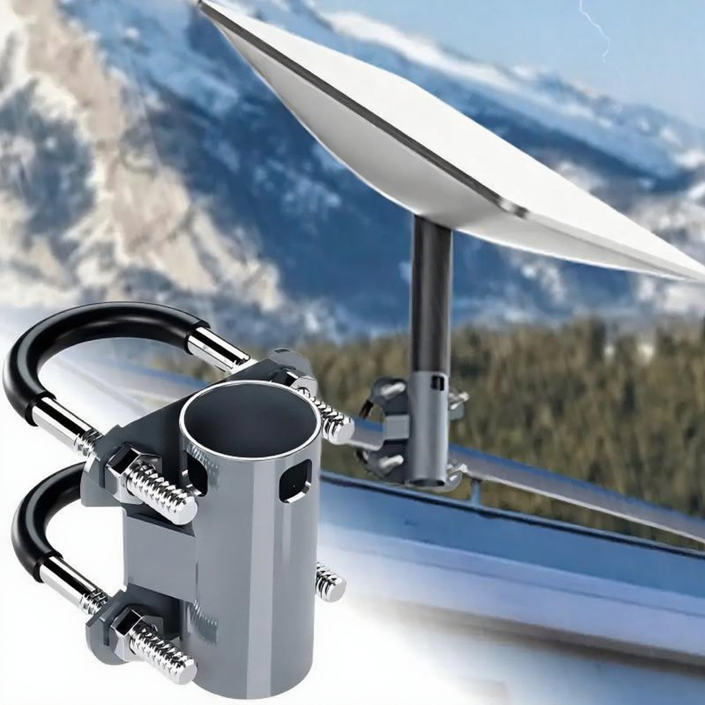 Heavy-Duty U-Bolt Pole Mount Adapter for Starlink Gen 2