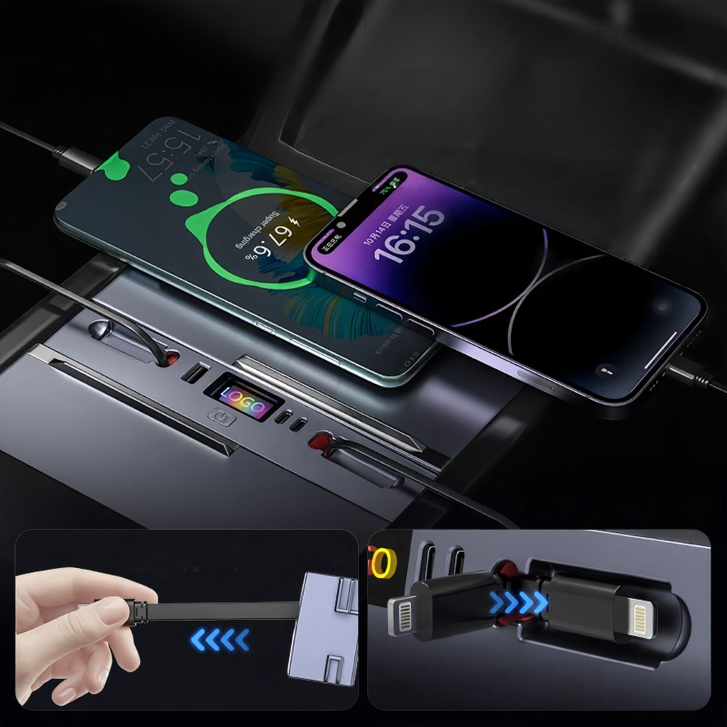 USB Hub Docking Station for Tesla Model 3 Highland/Model Y Juniper