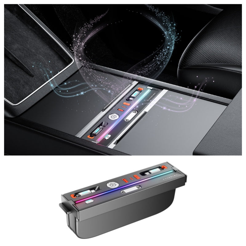 USB Hub Docking Station with Aromatherapy & LED Light for Tesla Model 3 Highland / Model Y Juniper Main image