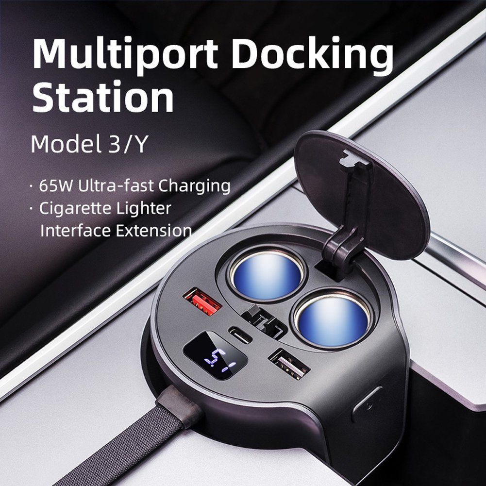 Model 3/Y 65W Fast Charging HUB Docking Station