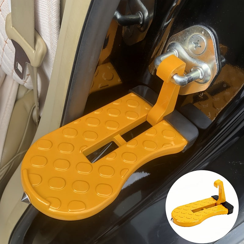 Universal Foldable Car Door Step With Emergency Hammer Function Main image