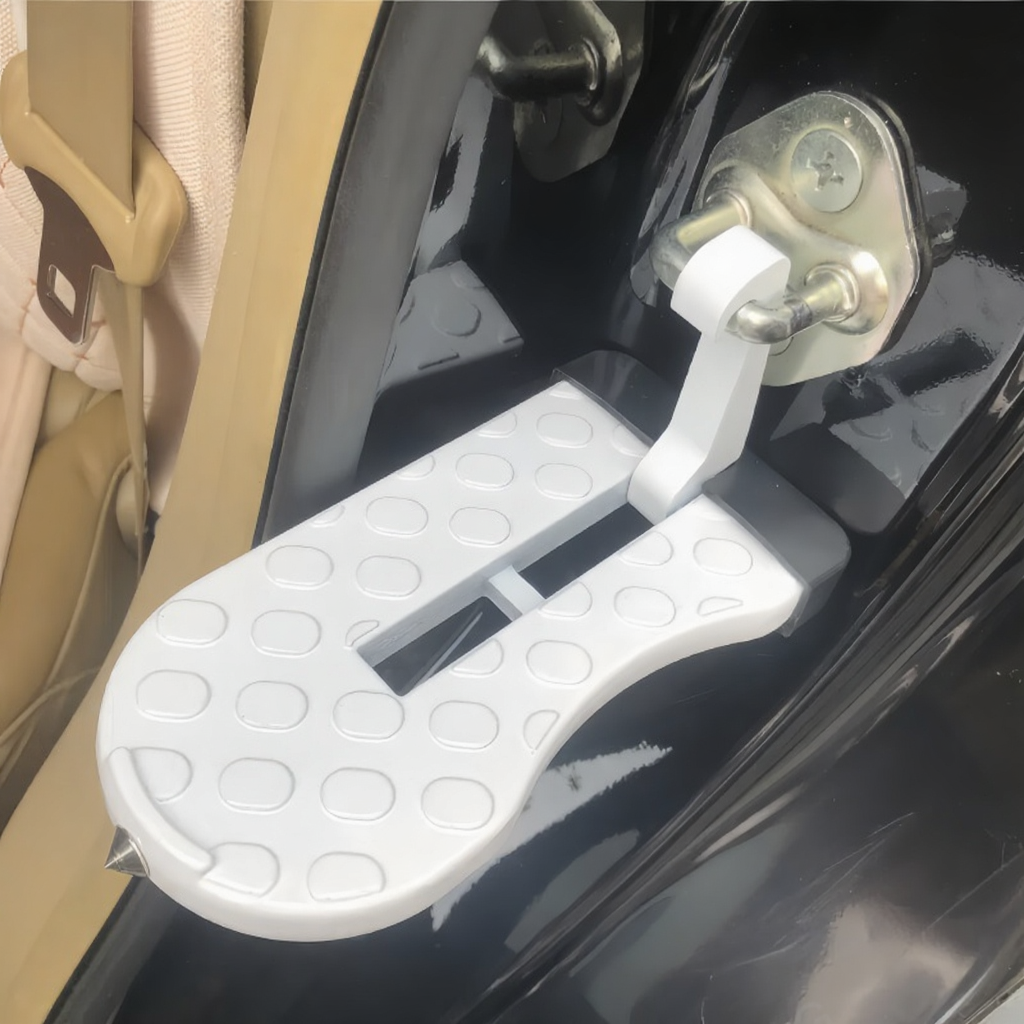 Universal Foldable Car Door Step With Emergency Hammer Function Secondary image