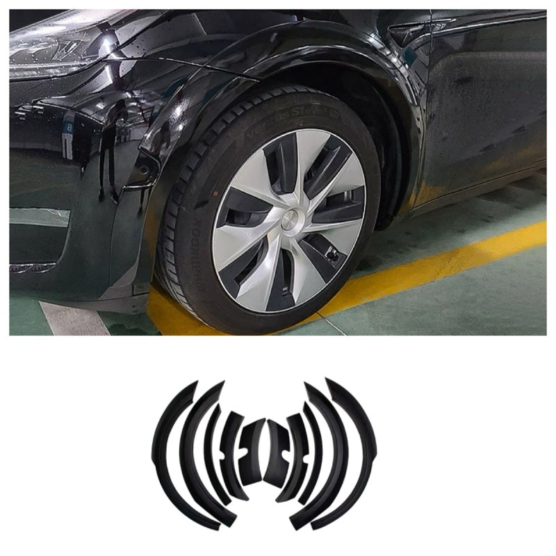 Wide ABS Wheel Arch Fender Flares for Tesla Model Y 2020-2024