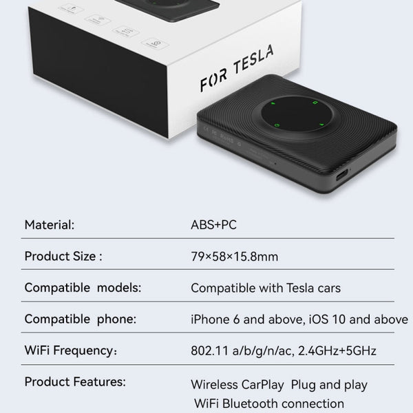 Wireless Carplay box for Tesla Model S/3/X/Y（2021-2023）