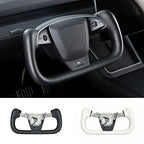 Yoke Nappa Leather Steering Wheel for Tesla Model Y Juniper / Model 3 Highland
