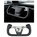 Yoke Nappa Leather Steering Wheel for Tesla Model Y Juniper / Model 3 Highland