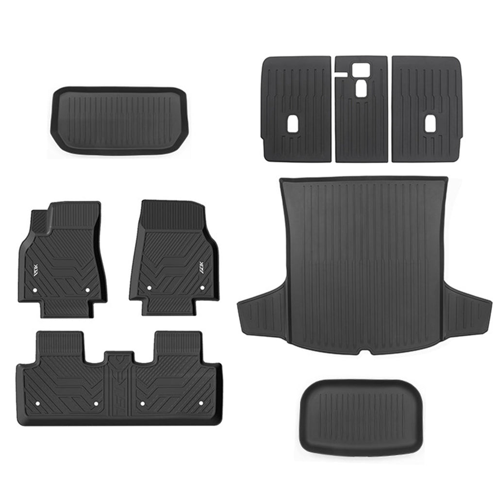 9Pcs All Weather Tesla Model Y Floor Mats TPE - Left rudder