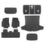 9Pcs All Weather Tesla Model Y Floor Mats TPE - Left rudder