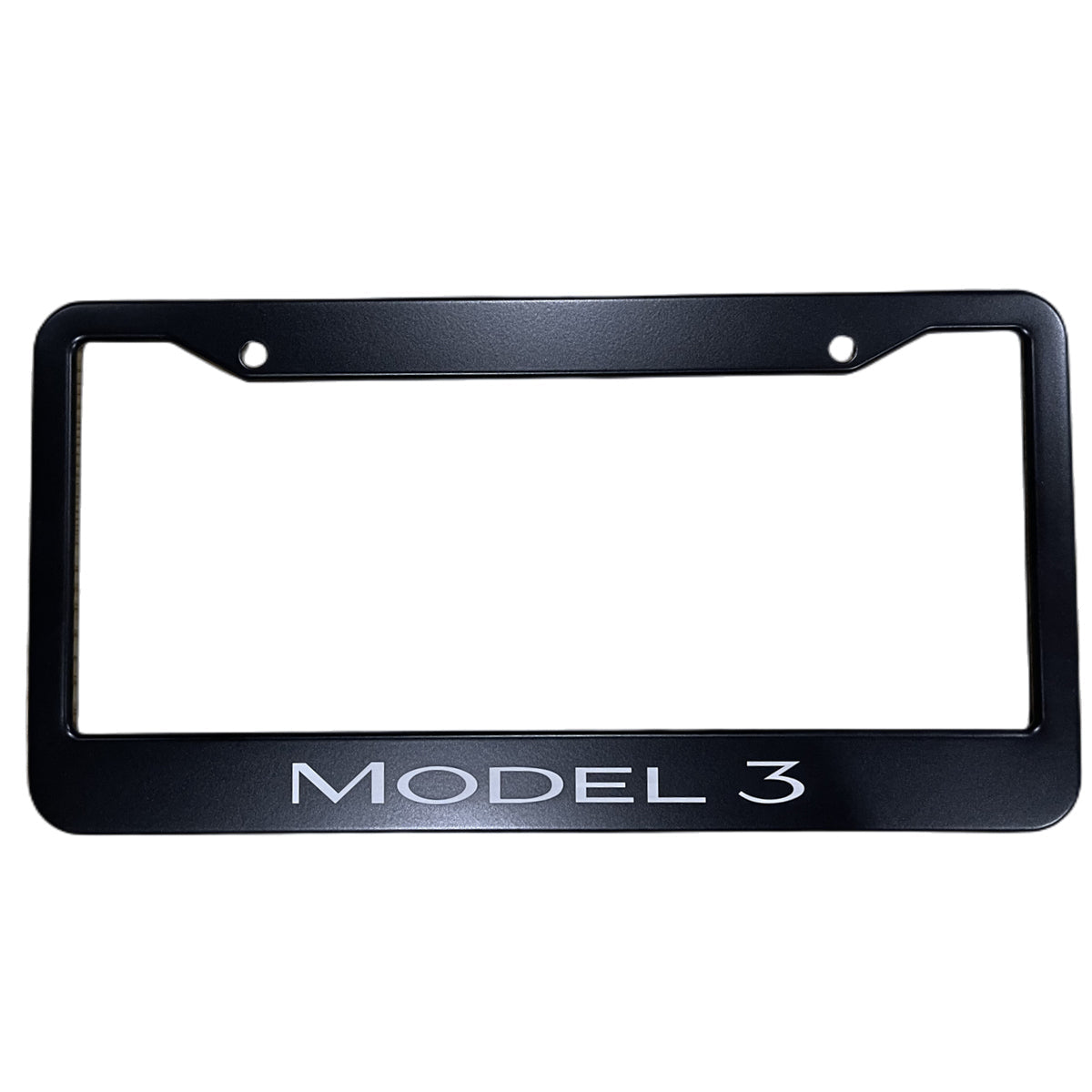2pcs Tesla Model 3 Black Stainless Metal License Plate Frame（2017-2023.10） Main image