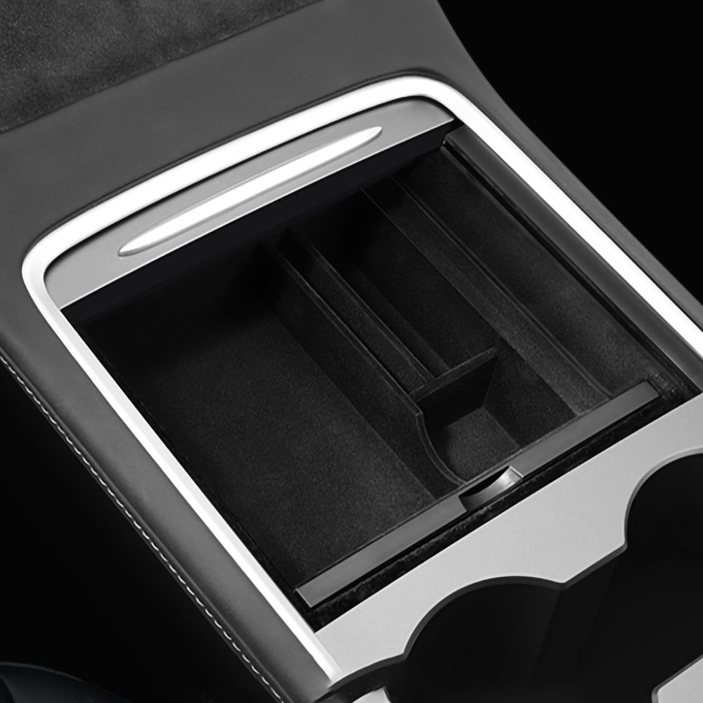 Hidden Storage Box in Tesla Model 3/Y Armrest Main image