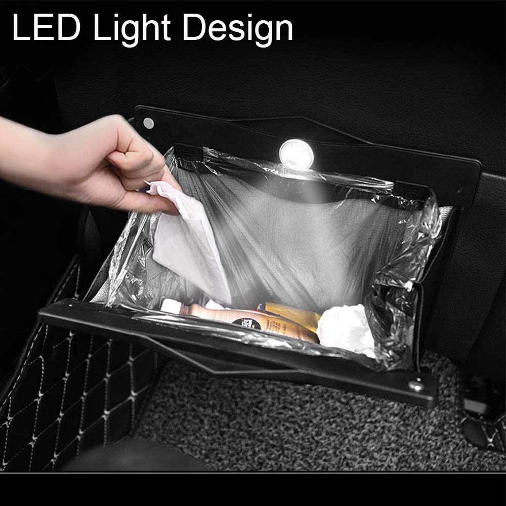 Trash Can for Tesla Model 3/Y with LED Light