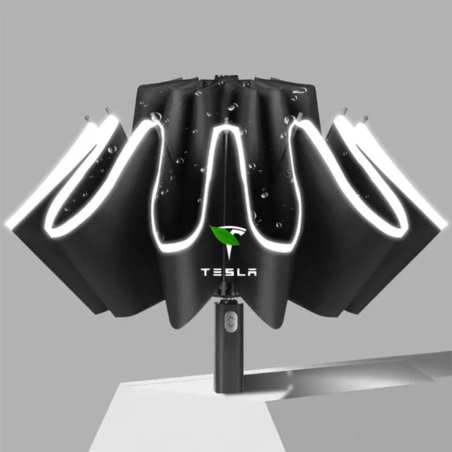 Tesla Umbrella with LED Flashlight Main image