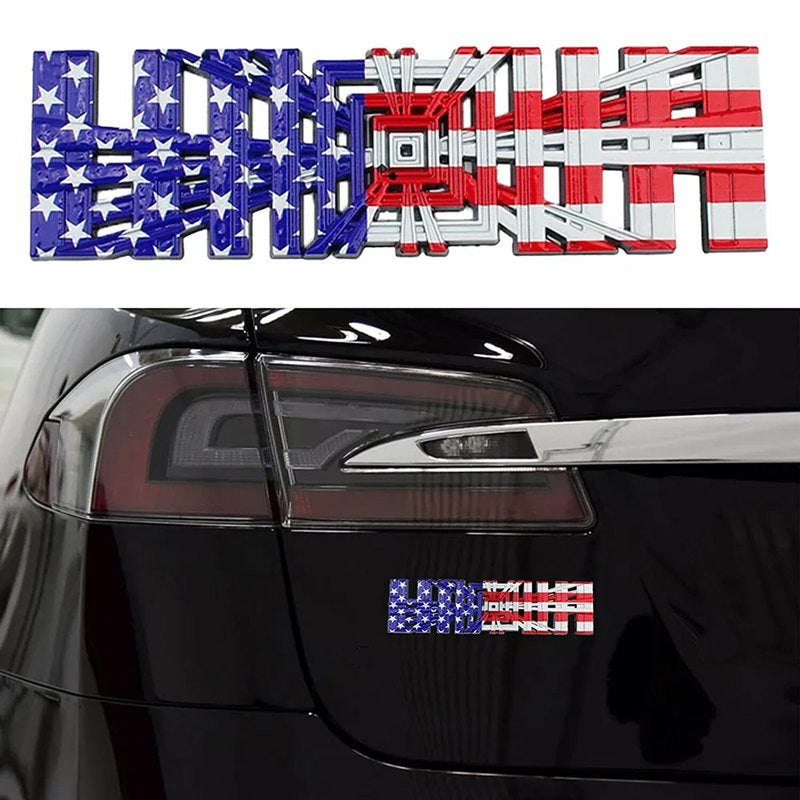 Tesla Spaceballs plaid Die-Cast Aluminum Badge Trunk Emblem Main image