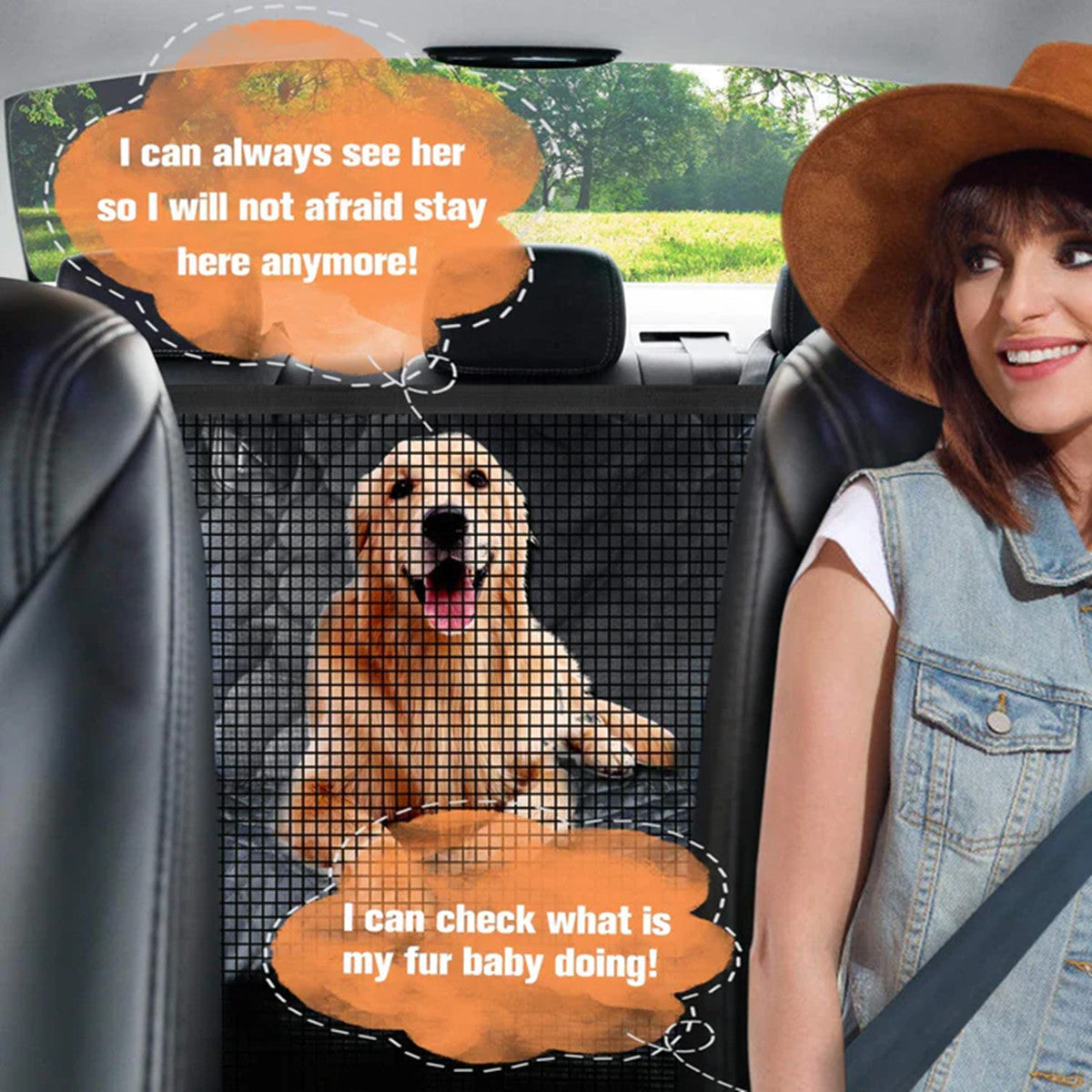 Dog Seat Cover for Tesla Model 3/Y/S/X