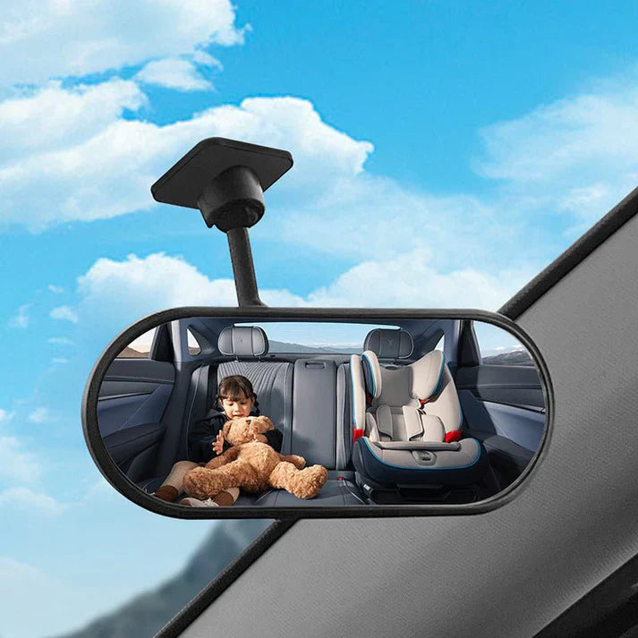 Tesla Interior Rearview Baby Mirror 360° Adjustable Wide Angle Convex Main image