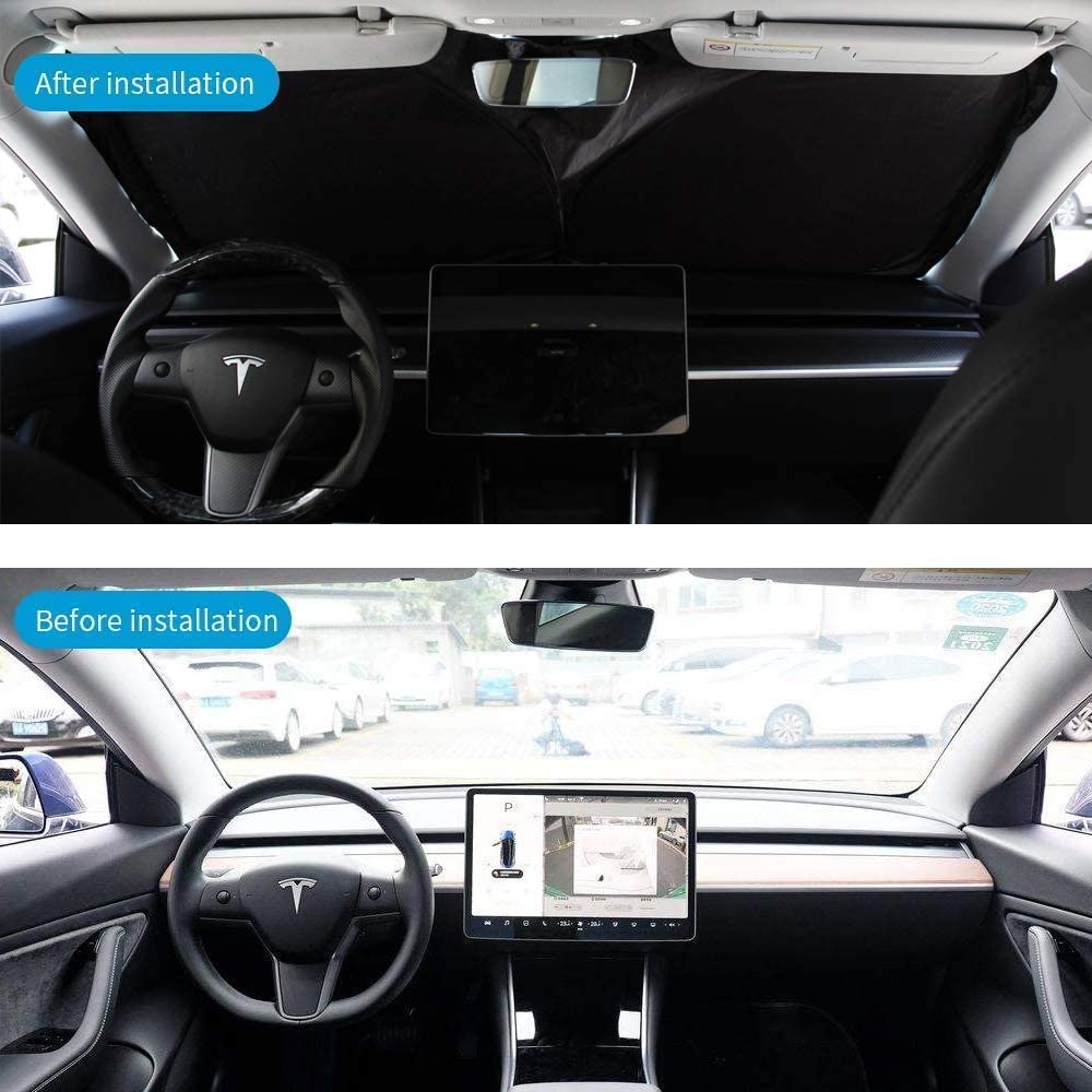 Windshield sunshade for Tesla Model 3/Y Secondary image