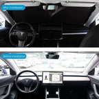 Windshield sunshade for Tesla Model 3/Y