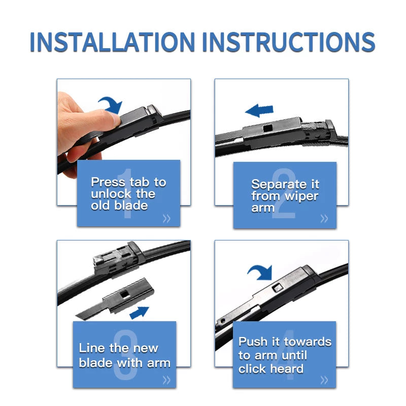 Wiper Blades for Tesla Model X (Set of 2)