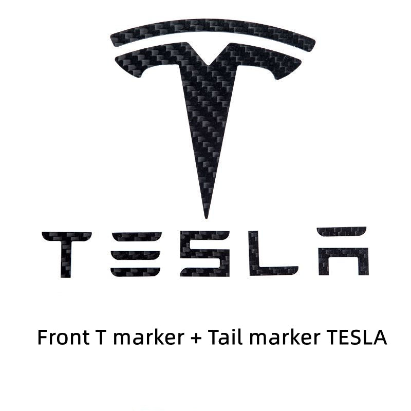 Carbon Fiber Tesla Model 3/Y Emblem - Real Carbon Fiber