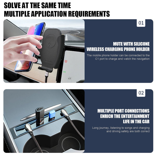Model 3/Y Center Console USB Hub