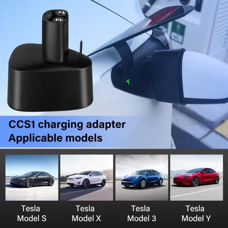 J1772 & CCS1 2 in1 Charging Adapter for Model S/3/X/Y