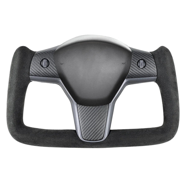 Alcantara Yoke Steering Wheel for Tesla Model 3 / Y