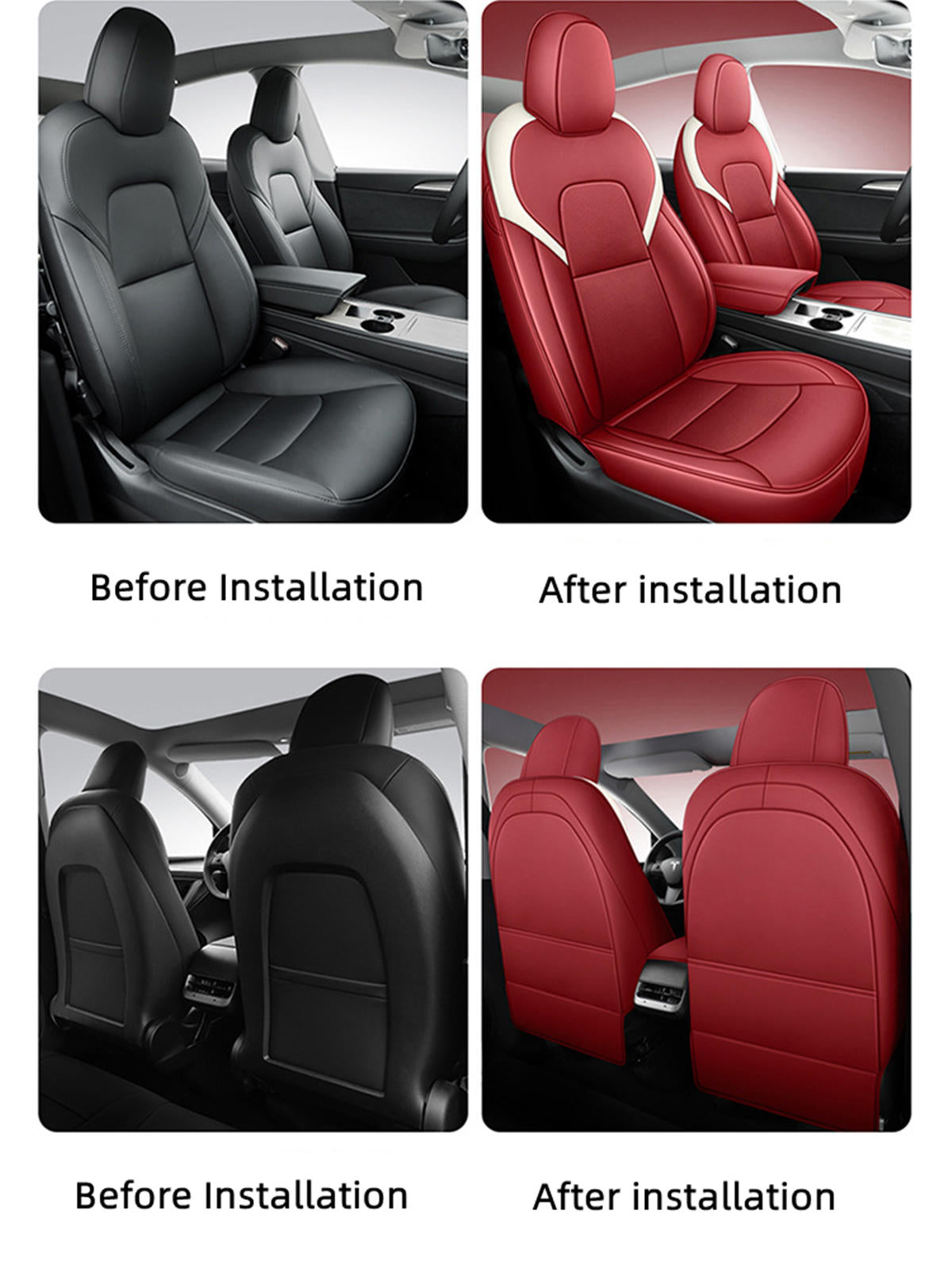 Luxury Comfort Premium Tesla Seat Covers For Tesla Model Y (2017-2024)