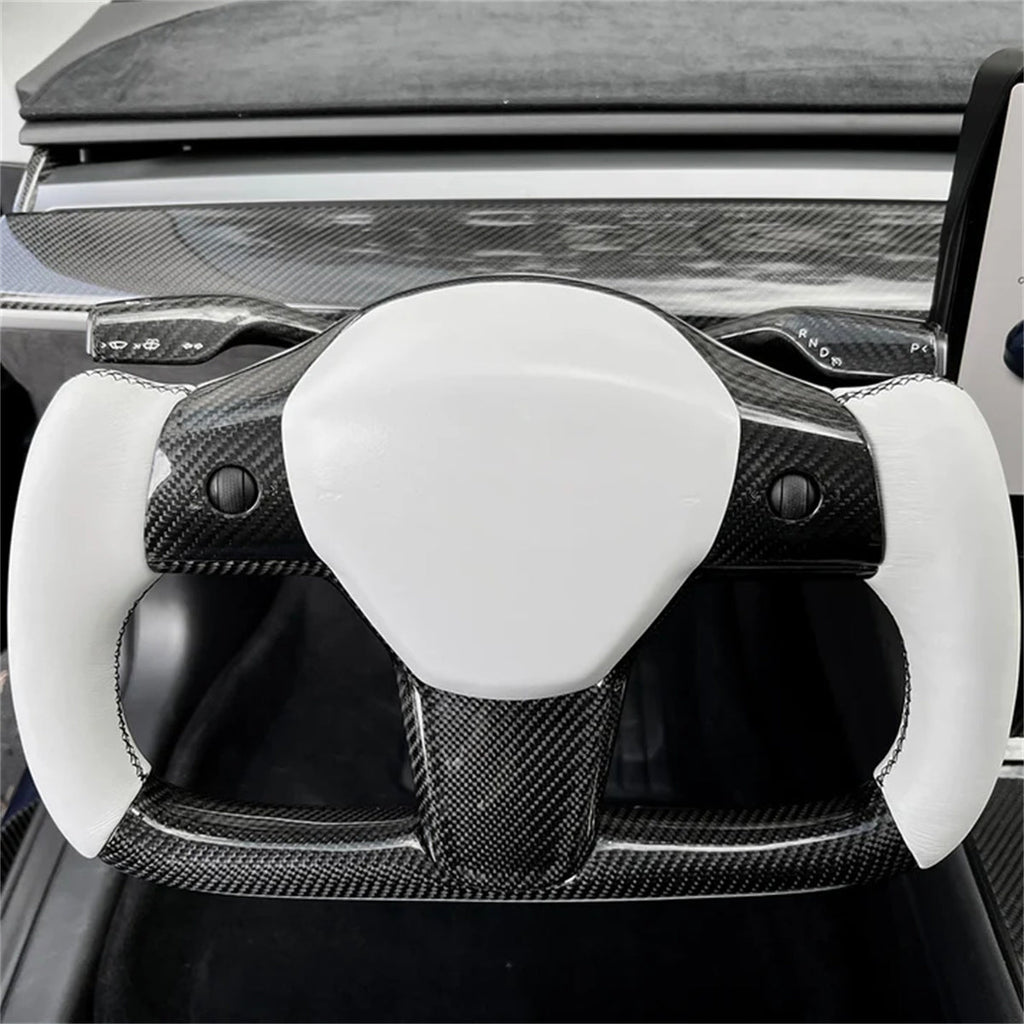Mods to the Tesla Model 3 / Y Plaid Yoke steering wheel