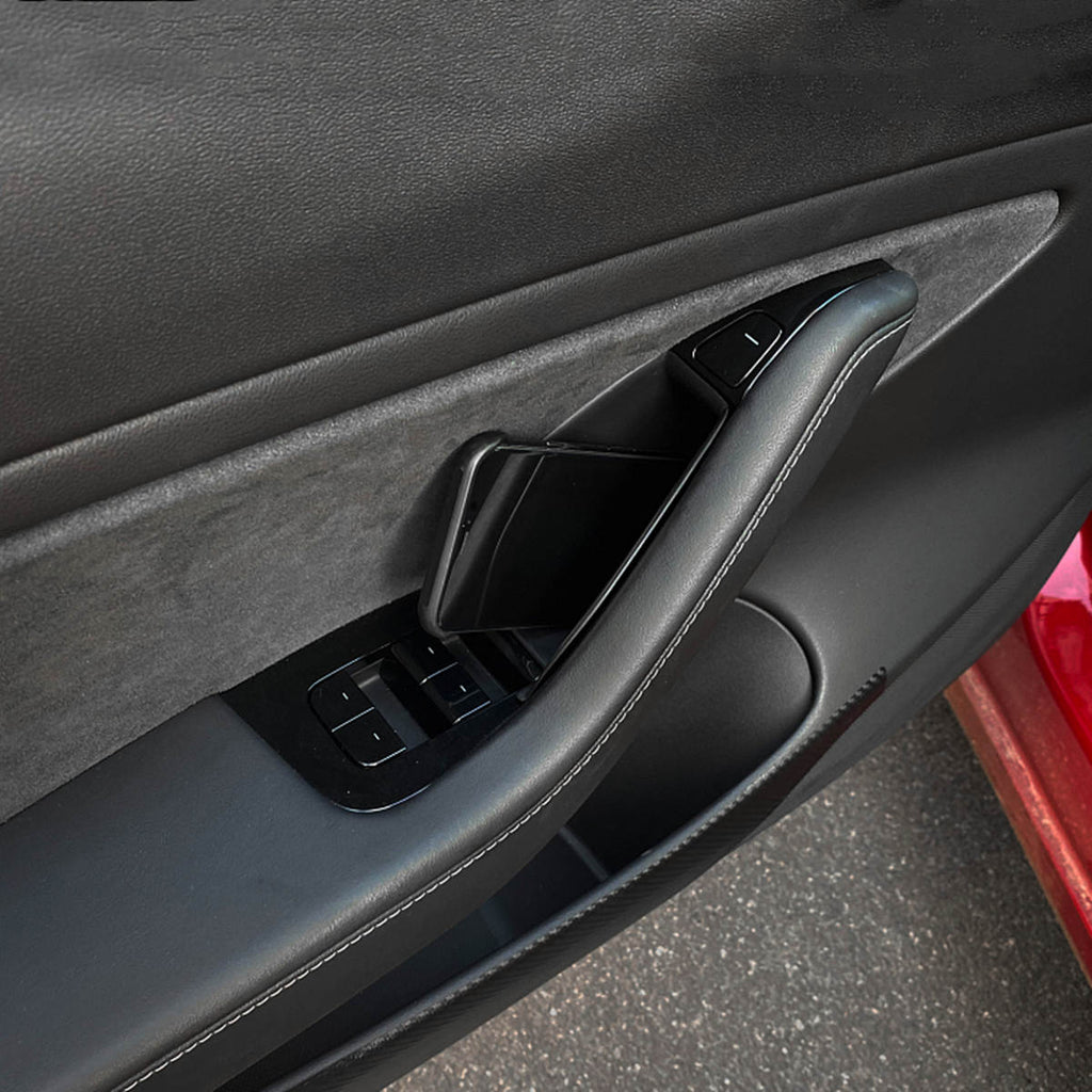 4pcs Door Handle Storage Box for Tesla Model 3/Y（ 2017-2023.10）