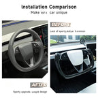 Tesla Model 3 Highland Yoke Steering Wheel With Full Real Carbon Fiber