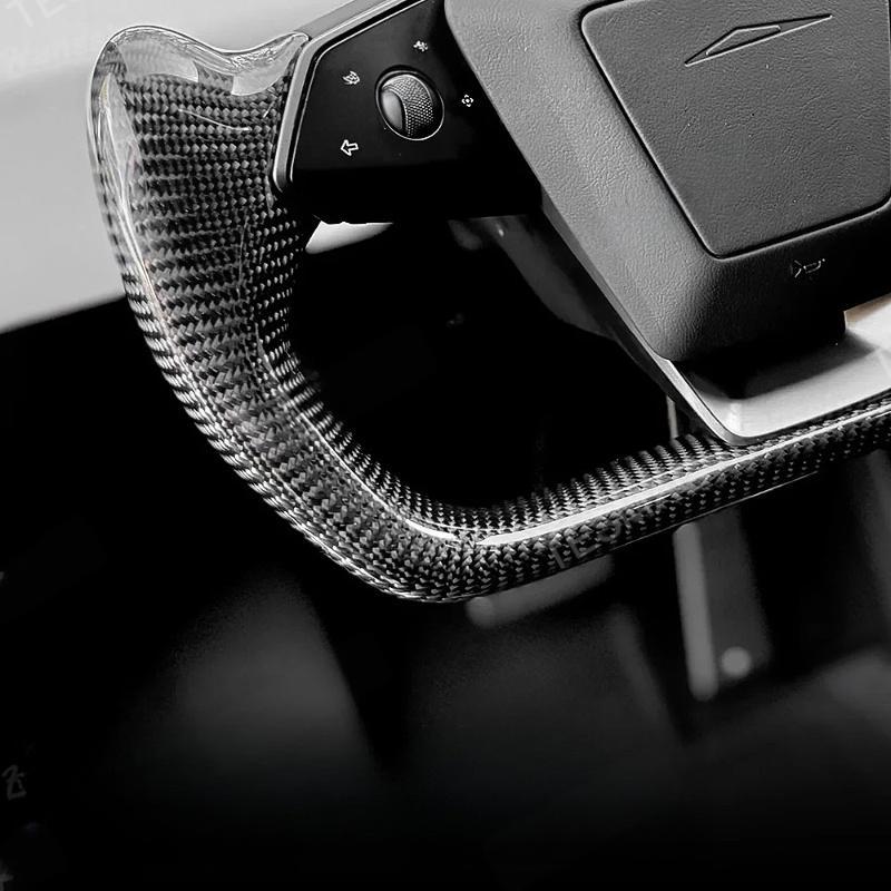 Carbon Fiber Yoke Steering Wheel for Tesla Cybertruck