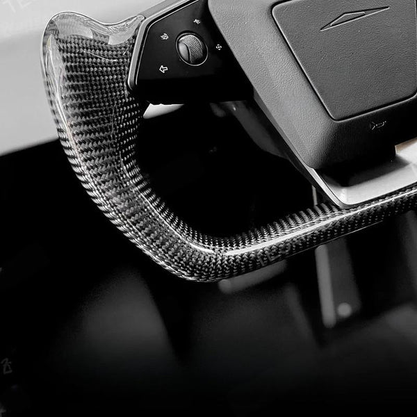 Carbon Fiber Yoke Steering Wheel for Tesla Cybertruck